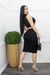 Bodycon Top Skirt Set Black Free Size-Set-Moda Fina Boutique