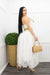 White Belted Maxi Dress-Maxi Dress-Moda Fina Boutique