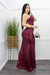 Backless Sequin Slit Maxi Dress-Maxi Dress-Moda Fina Boutique