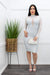 Bandage Long Sleeve Midi Dress White-Midi Dress-Moda Fina Boutique