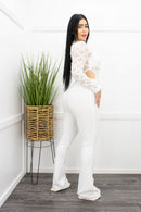 Bandage Long Sleeve W Stones Jumpsuit-Jumpsuit-Moda Fina Boutique