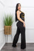 Black Embellished w Gold Studs Jumpsuit-Jumpsuit-Moda Fina Boutique