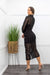 Black Long Sleeve See Thru Maxi Dress-Maxi Dress-Moda Fina Boutique