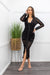 Black Long Sleeve See Thru Maxi Dress-Maxi Dress-Moda Fina Boutique
