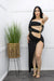 Black One Shoulder Slit Maxi Dress-Maxi Dress-Moda Fina Boutique