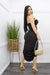 Black Sexy Cutout Midi Dress-Midi Dress-Moda Fina Boutique