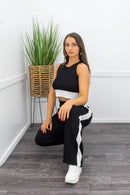 Black Top With Matching Pant Set-Set-Moda Fina Boutique