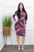 Bodycon Long Sleeve Midi Dress-Midi Dress-Moda Fina Boutique