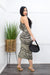 Bodycon One Shoulder Midi Dress-Midi Dress-Moda Fina Boutique