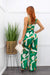 Chiffon One Shoulder Belted Jumpsuit-Jumpsuit-Moda Fina Boutique