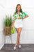 Chiffon Short Sleeve Cutout Green Romper-Romper-Moda Fina Boutique