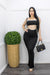 Contrast Trim Cutout Black Maxi Dress-Maxi Dress-Moda Fina Boutique