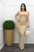 Contrast Trim Cutout Nude Maxi Dress-Maxi Dress-Moda Fina Boutique