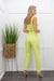 Crop Top Pant Set Green-Set-Moda Fina Boutique