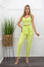 Crop Top Pant Set Green-Set-Moda Fina Boutique
