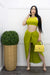 Crop Top Slit Maxi Skirt Set-Set-Moda Fina Boutique