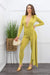 Deep V Long Sleeve Skinny Jumpsuit-Jumpsuit-Moda Fina Boutique