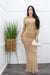 Embellished Detailed Gown Nude Maxi Dress-Maxi Dress-Moda Fina Boutique