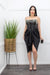 Embellished W Pearl Strapless Mini Dress-Mini Dress-Moda Fina Boutique