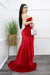 Embellished W Rhinestone One Shoulder Maxi Dress-Maxi Dress-Moda Fina Boutique