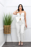 Embellished W Rhinestones Top Pant Set-Set-Moda Fina Boutique