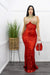 Embellished W Rhinestones Velvet L S Maxi Dress-Maxi Dress-Moda Fina Boutique