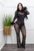 Embellished w Sequins Black Jumpsuit-Jumpsuit-Moda Fina Boutique