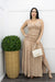 Frances Smocked Slit Maxi Dress-Maxi Dress-Moda Fina Boutique