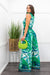 Green Satin Sleeveless Belted Jumpsuit-Jumpsuit-Moda Fina Boutique