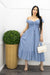 Linen Off Shoulder Ruched Maxi Dress-Maxi Dress-Moda Fina Boutique