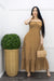 Linen Ruffled Tube Maxi Dress-Maxi Dress-Moda Fina Boutique
