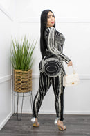 Long Sleeve Bodycon Skinny Jumpsuit-Jumpsuit-Moda Fina Boutique