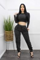 Never Mind Velvet Top Pant Set Black-Set-Moda Fina Boutique