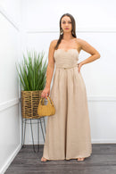 Nude Coreset With Matching Pant Set-Set-Moda Fina Boutique