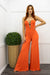 O Ring Orange Jumpsuit-Jumpsuit-Moda Fina Boutique