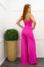 O Ring Pink Jumpsuit-Jumpsuit-Moda Fina Boutique