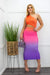 One Shoulder Open Side Maxi Dress Orange-Maxi Dress-Moda Fina Boutique