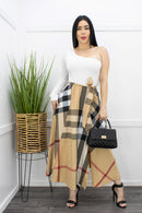One Sleeve Slit Belted Maxi Dress-Maxi Dress-Moda Fina Boutique