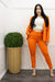 Orange Blazer Pant Set-Set-Moda Fina Boutique