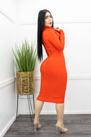 Red Bandage Long Sleeve Mini Dress-Mini Dress-Moda Fina Boutique