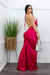 Red Metallic Low Back Maxi Dress-Maxi Dress-Moda Fina Boutique