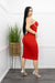 Red Sleeveless Midi Dress-Midi Dress-Moda Fina Boutique