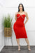 Red Sleeveless Midi Dress-Midi Dress-Moda Fina Boutique