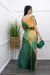 Satin Deep V Slit Maxi Dress Green-Maxi Dress-Moda Fina Boutique