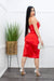 Satin Embellished W Rhinestones Slit Midi Dress-Midi Dress-Moda Fina Boutique