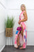 Satin One Shoulder Side Slit Maxi Dress Pink-Maxi Dress-Moda Fina Boutique