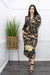 Satin Print Long Sleeve Midi Dress-Midi Dress-Moda Fina Boutique