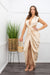Satin Sleeveless Side Cut Slit Maxi Dress-Maxi Dress-Moda Fina Boutique