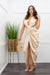 Satin Sleeveless Side Cut Slit Maxi Dress-Maxi Dress-Moda Fina Boutique