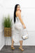 Sexy Cutout Midi Dress White-Midi Dress-Moda Fina Boutique